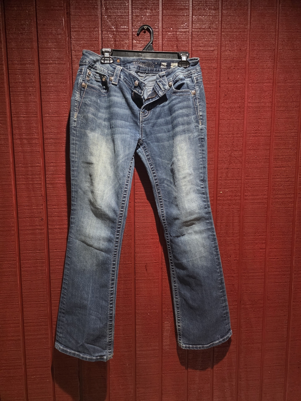 Miss Me Women's Faded Blue Bootcut Jeans